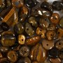 Kristallp�rlor tiger�ga brun 7-12 mm - 63 st.