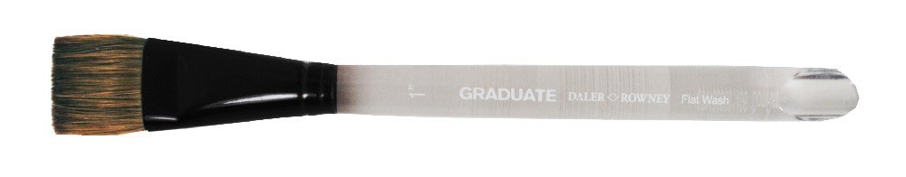 Akrylpensel Graduate Hestehår/Syntetisk flad Wash - 1 - Akrylpensler, Pensler