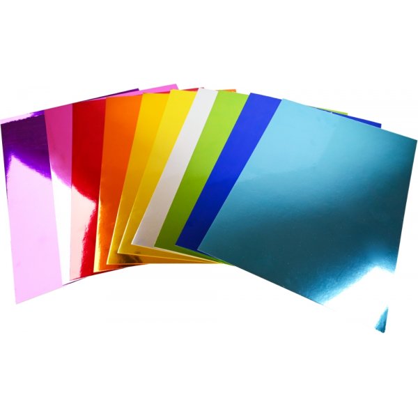 Metalliskt papper A4 10 f�rger - FSC certifierat