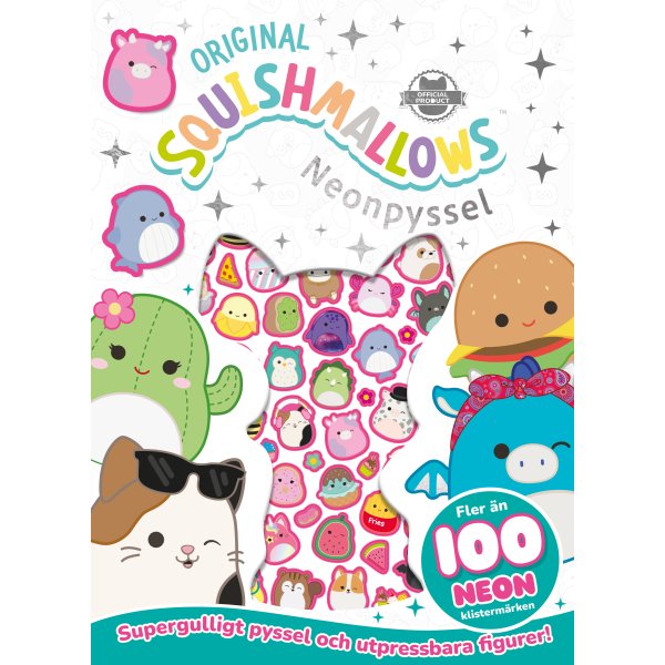 Squishmallows Neon Crafts - håndverksbok med over 100 neonklistremerker Squishmallows Neon Crafts - håndverksbok med over 100 neonklistremerker