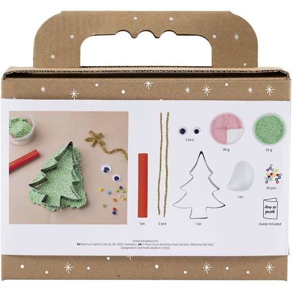 Mini DIY-sæt Modellering af juletræsmonster blandede farver Mini DIY-sæt Modellering af juletræsmonster blandede farver