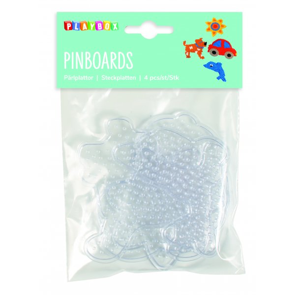 P�rlplattor hund, bil, fisk & blomma