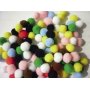 Pomponer i blandade färger, 10 mm, 65-pack Pomponer i blandade färger, 10 mm, 65-pack