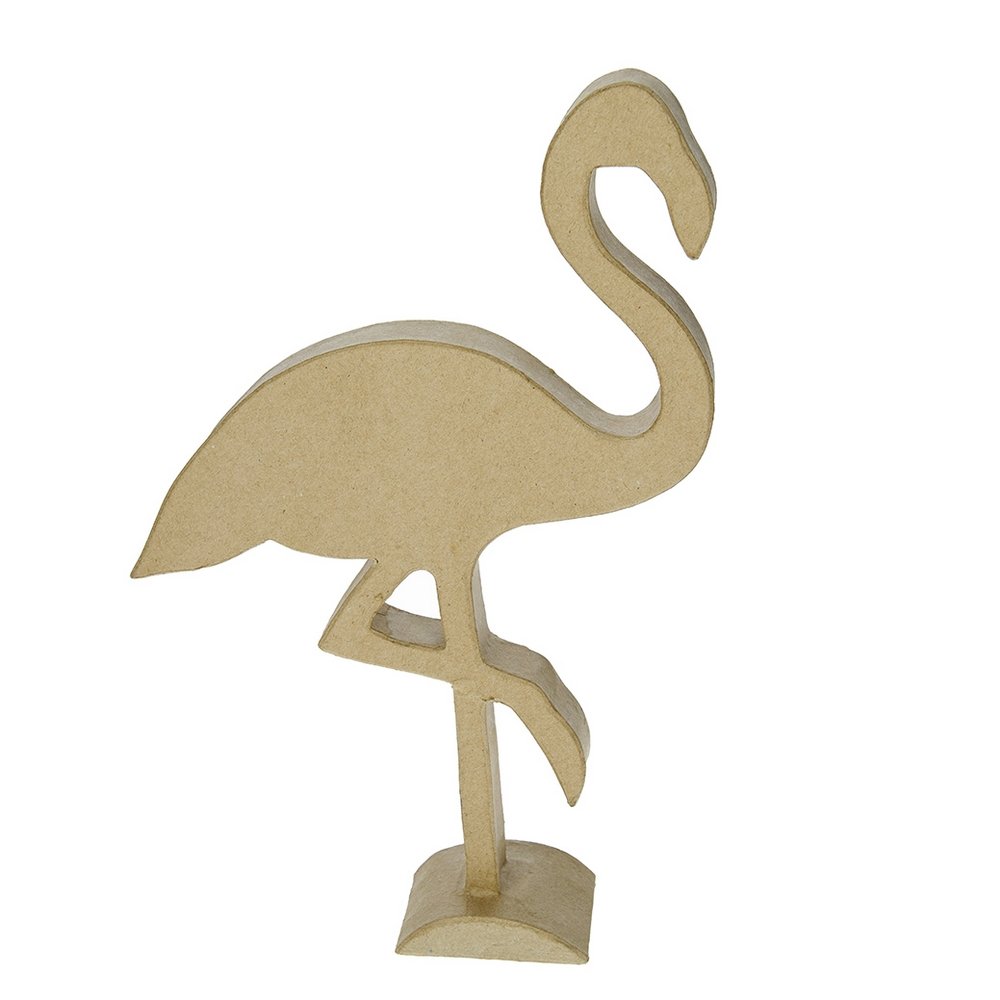 Håndværksramme Flamingo - 22x30x2,5 cm - Papfigurer, Papirartikler, Dekorationsrammer, Hobbymateriale, Håndværk