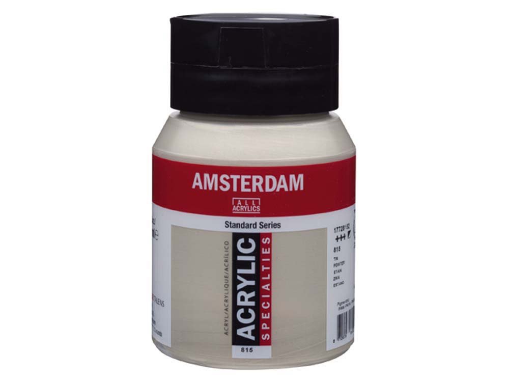 Amsterdam Akryl 500 ml - Pewter - Akrylfarver, Kunstnerfarver