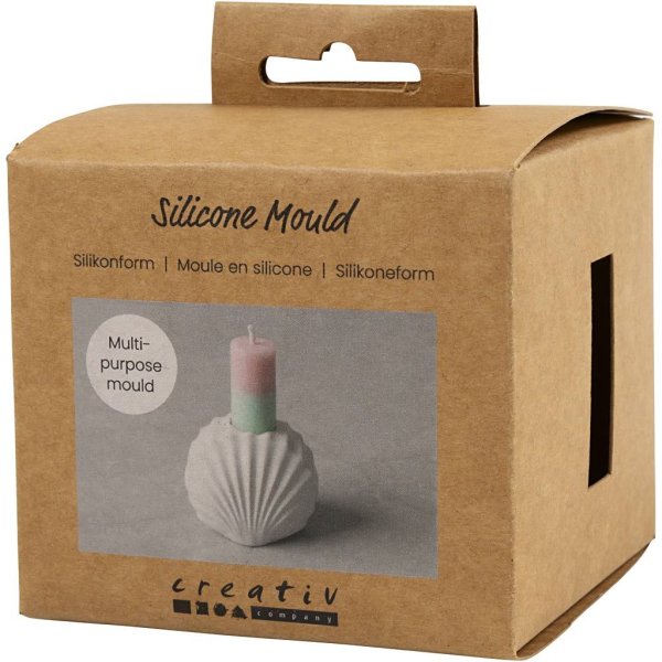Silikonform Skjelllysholder 5,5 x 6,8 x 5,5 cm Silikonform Skjelllysholder 5,5 x 6,8 x 5,5 cm