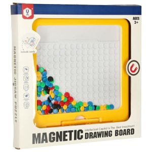 Magnetisk ritbr�da Montessori 26 x 26 cm Gul