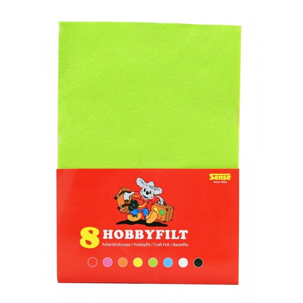Hobbyfilt A4 - 8 färger Hobbyfilt A4 - 8 färger