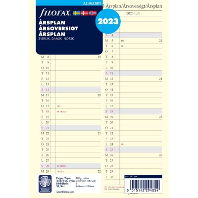 Refill Till Systemkalender A5 2023 - rsplan