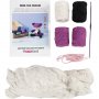 DIY kit amigurumi r�v sort og blomme - 1 pakke.