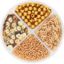 Smyckesset i guld med imitationsp�rlor och p�rlor