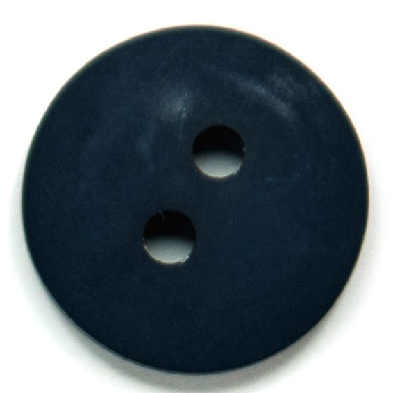 Knapp Rund 2-hl 14 mm 6st - Mrk petrol