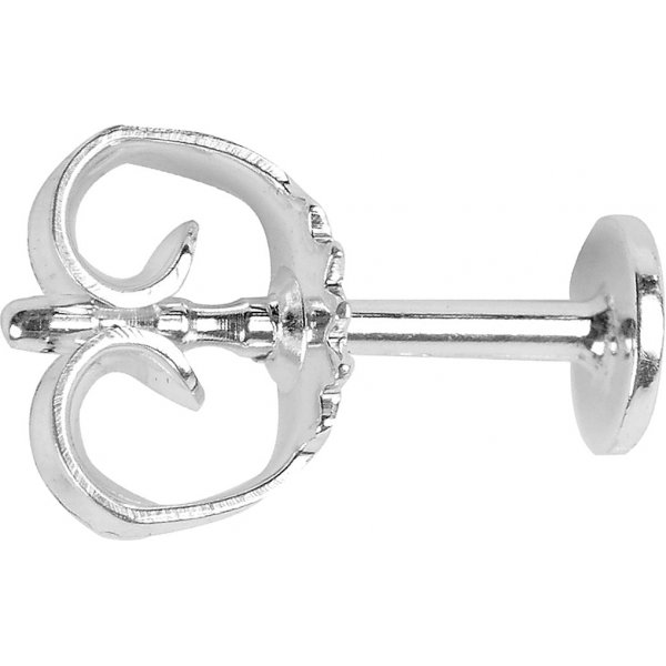 Öronstickare med platta - sterlingsilver - 10 st Öronstickare med platta - sterlingsilver - 10 st