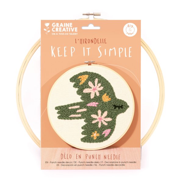 Punch needle-set f�gel