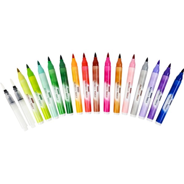 Aquarelle Marker Set Sense 15 färger i presentask Aquarelle Marker Set Sense 15 färger i presentask