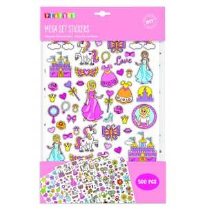 Klistermärken Prinsessor Megaset - 500 st Klistermärken Prinsessor Megaset - 500 st
