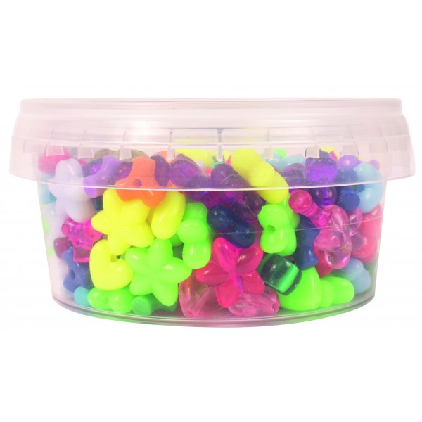 P�rlor i burk - P�rlmix figurer - 250 st