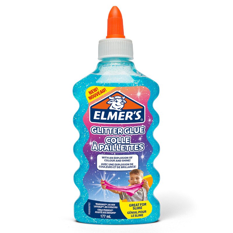 Elmers Glitterlim - Blå - Glitterlim, Lim, Limprodukter & tape, Hobbymateriale, Håndværk