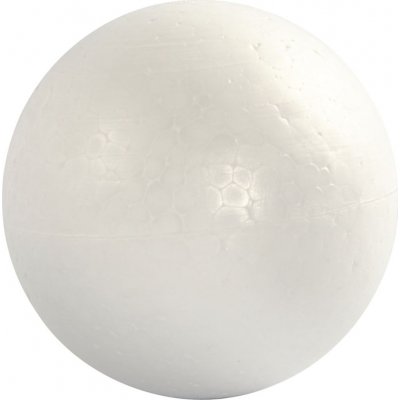 Styrofoam kuler - hvite - 12 cm - 5 stk