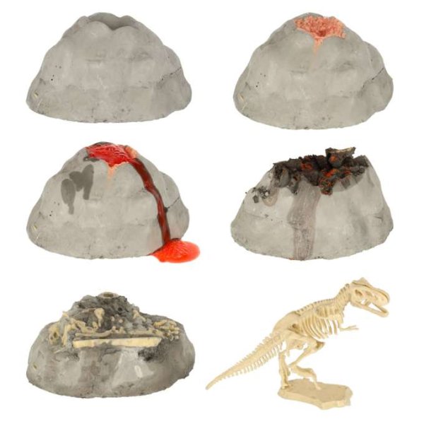 Experimentset Vulkan och Dinosauriefossil 16 x 11 x 8,5 cm - 6+ år Experimentset Vulkan och Dinosauriefossil 16 x 11 x 8,5 cm - 6+ år