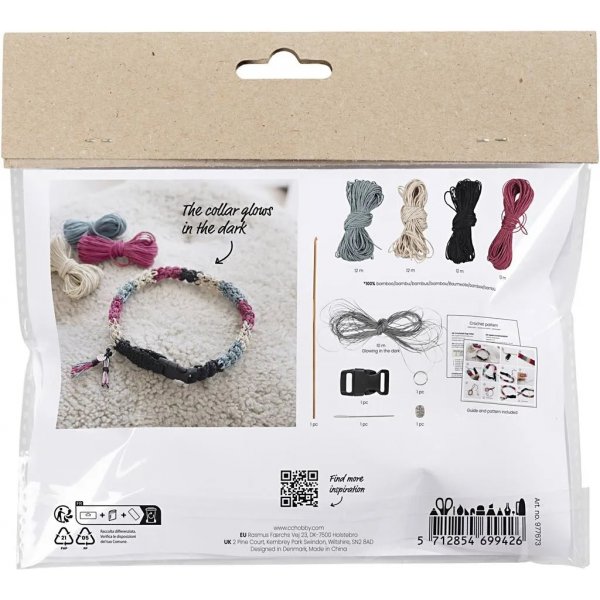 Mini DIY Kit Virkning, Hundhalsband Mini DIY Kit Virkning, Hundhalsband