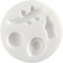 Mini silikonform för godis, Ø 7 cm Mini silikonform för godis, Ø 7 cm