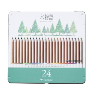 Tombow Ki-Monogatari Eco farveblyanter i metal�ske med 24 stk.