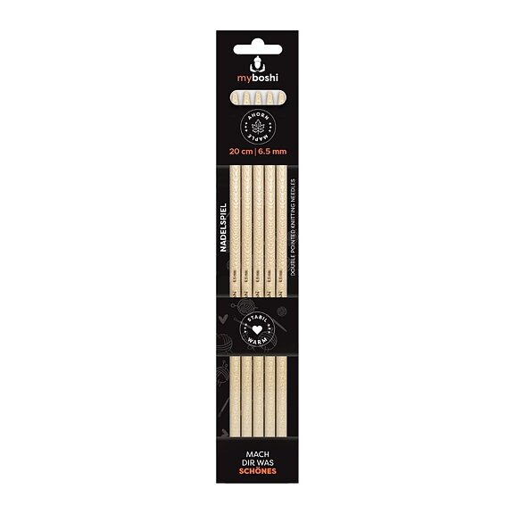 Myboshi Strømpepinde - 5-pak - 6 mm - Strikkepinde, Strikkepinde, Strikning, Strikke, hækle, knytte og væve