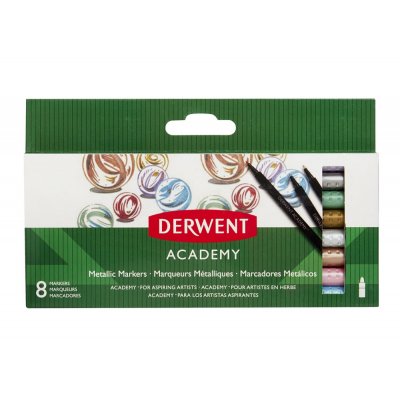Derwent Academy Metallic Marker - 8 Pennor