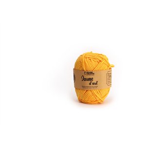 Gult amigurumi-garn i bomull, 27 g - cirka 55 m Gult amigurumi-garn i bomull, 27 g - cirka 55 m