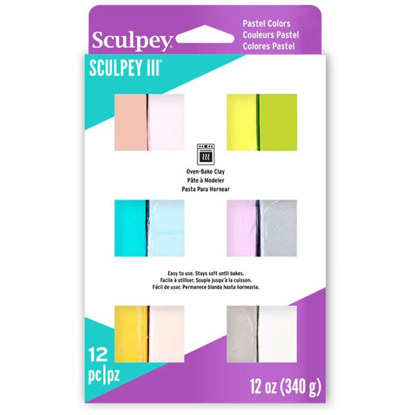 Sculpey Lera Multipack 12x 28g - Pastel