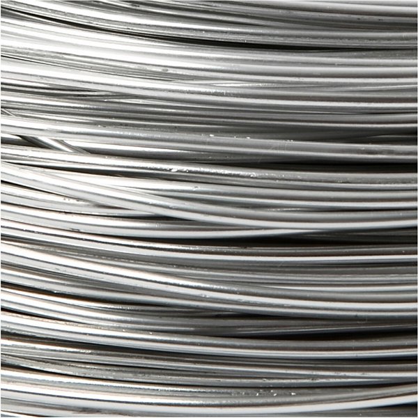 Aluminiumtråd - Ø2 mm - silver - 100 m Aluminiumtråd - Ø2 mm - silver - 100 m