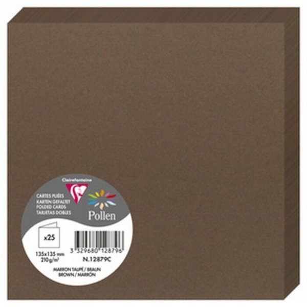 Pollen Dubbelkort 135x135 - 25-pack - Brun