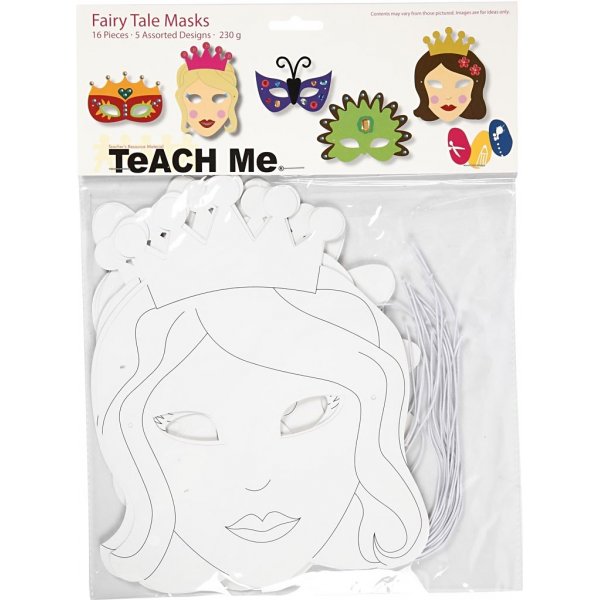 TeACH Me Äventyrmasker - vit - 16 st TeACH Me Äventyrmasker - vit - 16 st