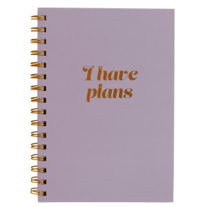 Anteckningsbok Wire-O A5 110 blad FSC - I have plans Anteckningsbok Wire-O A5 110 blad FSC - I have plans