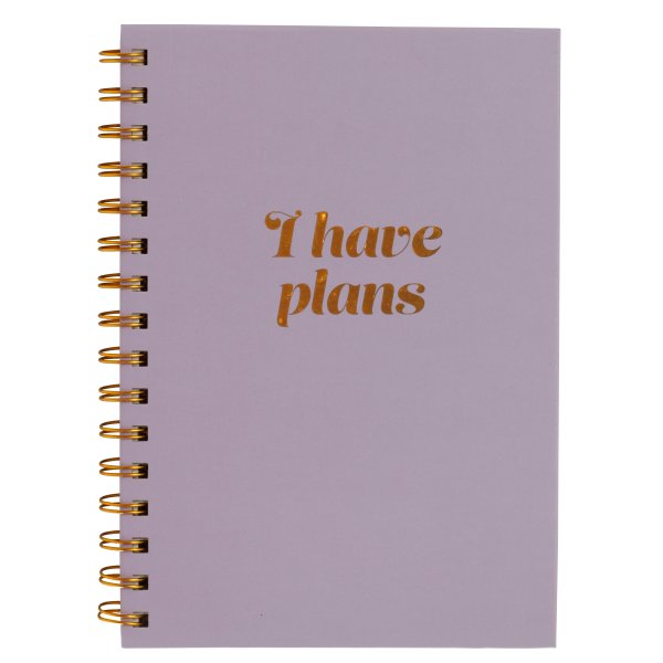 Anteckningsbok Wire-O A5 110 blad FSC - I have plans Anteckningsbok Wire-O A5 110 blad FSC - I have plans