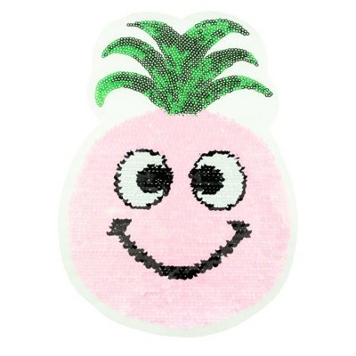 Paljettmerke Vendbart - Pineapple Pink
