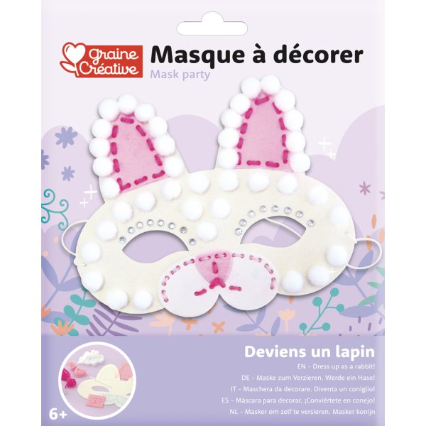 Sett med filtmasker av kanin Sett med filtmasker av kanin