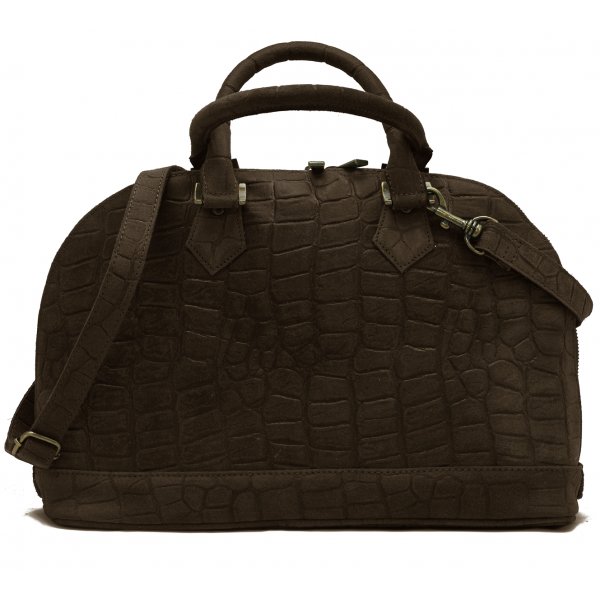 H�ndtaske og skuldertaske i mat oksel�der