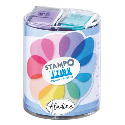 Stempelpuder Stampo 10-pak - Pastel