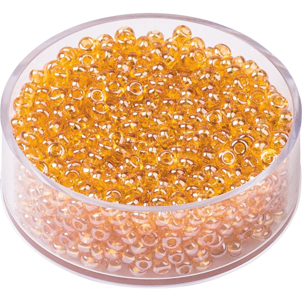 Bohemske rocailleperler 2,5 mm 17 g - Aprikos - Blandinger av rocailleperler, Rocaillesperlor, Håndverk