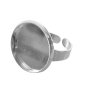Rund ring 20 mm - silverfärgad Rund ring 20 mm - silverfärgad