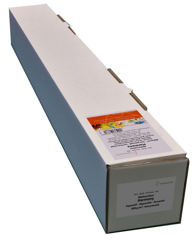 Akvarelpapir Harmony 300 g mat - 1,52x10 m - Akvarelpapir, Blok