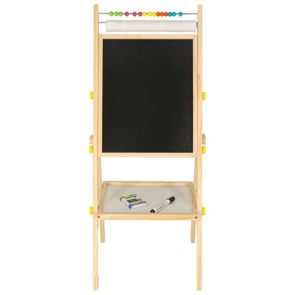 Roterande dubbelsidig magnetisk griffeltavla med bokstäver 38 x 36,5 x 90 cm - Träram Roterande dubbelsidig magnetisk griffeltavla med bokstäver 38 x 36,5 x 90 cm - Träram