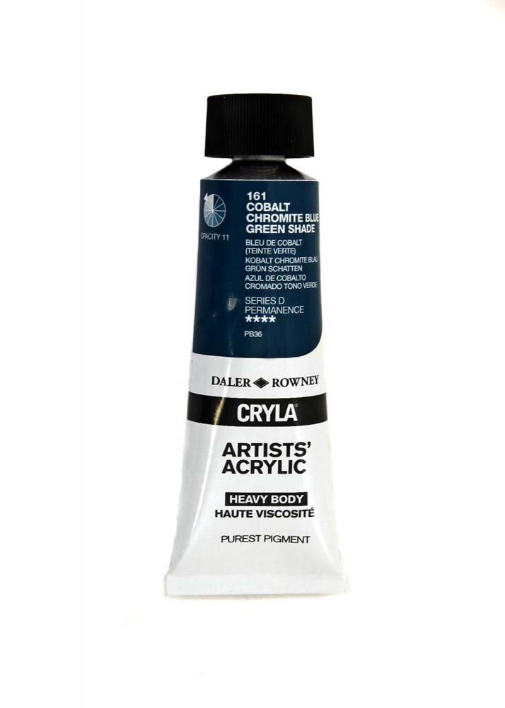 Akrylmaling Cryla 75 ml - Cobalt Chromite Blue Green Shade - Akrylfarver, Kunstnerfarver