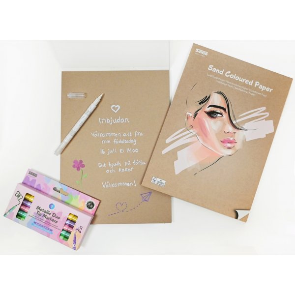 Sandf�rgat papper A4 120 g 30 blad FSC�