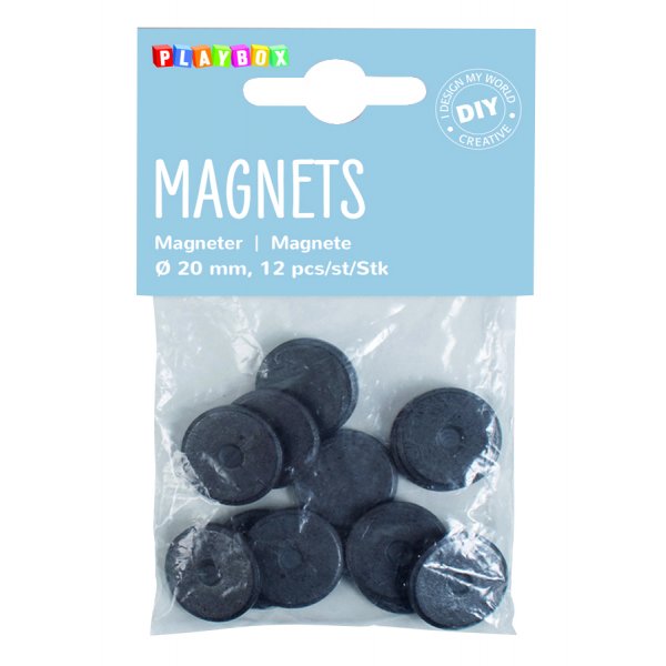 Magneter � 20 mm - 12 st