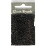 Rocaillepärlor 3 mm Matt Frozen Svart 25 g Rocaillepärlor 3 mm Matt Frozen Svart 25 g