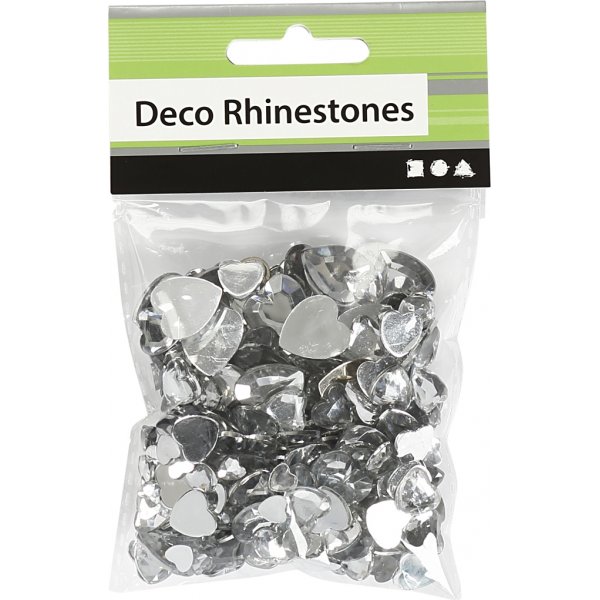 Rhinestones - silver - 6+10+14 mm - 252 st Rhinestones - silver - 6+10+14 mm - 252 st