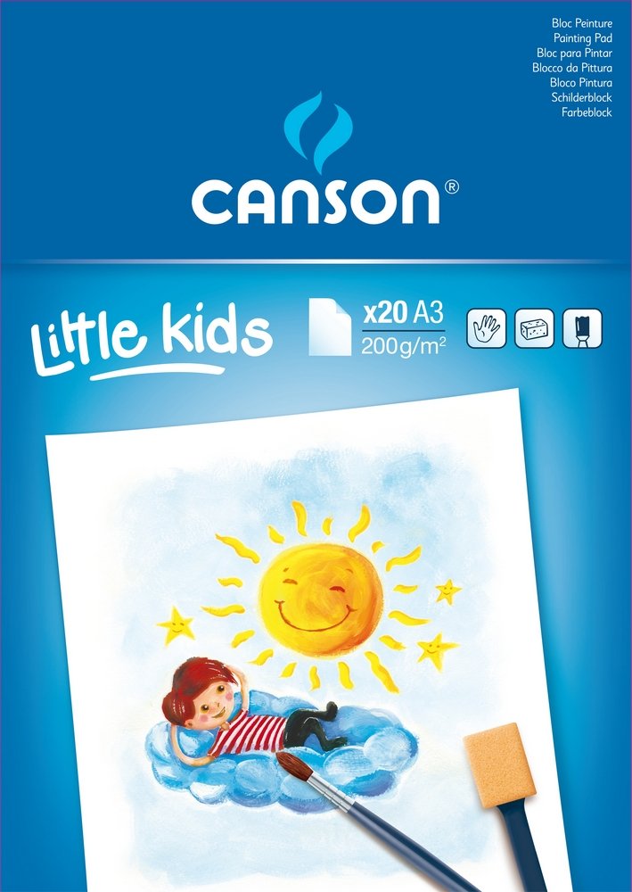 Canson Little Kids Malepapir 200 g - A3 - Øvrige papirer, Blok